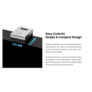 SHANLING EC MINI CD Player Hi-Fi Qualidade BT DAC/AMP Hi-Res Áudio 2x ESS ES9219 Ricore RT6863 Chips 3.5/4.4mm/<span class=keywords><strong>RCA</strong></span> Saídas - Product Image 6