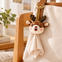 Porte-clés en peluche personnalisé avec motif sur mesure pour collection de fans, cadeau, forme mignonne, mini porte-clés en peluche rembourré, chiffon à lunettes