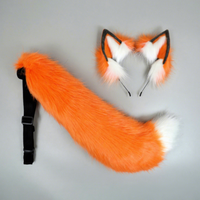 DREAM FASHION Ensemble Lolita Oreilles et Queue de Renard, Accessoires Cheveux Cosplay, Cadeau