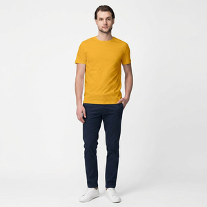 Vente chaude T-shirts pour hommes toutes tailles en gros Mode colorée décontractée Personnalisez votre logo T-shirts 100% coton Séchage rapide - Product Image 1
