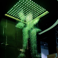 Rideau d'eau numérique étanche en acier inoxydable DEWY, écologique, avec contrôle musique/PLC/DMX512 pour aménagement aquatique commercial extérieur