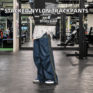 กางเกงวอร์มผ้าฝ้ายหนาน้ำหนักมากสำหรับผู้ชาย ขายส่งปี 2026 บริการพิมพ์ลายตามสั่ง OEM สไตล์ฮิปฮอป สตรีทแวร์ กางเกงพาราชูท - Product Image 2