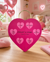 Caja de Regalo en Forma de Corazón, Empaque Cosmético, Caja Rosa con Asa, Inserto para Perfume, Lápiz Labial, Joyería, San Valentín, Personalizada, Venta al Por Mayor, OEM