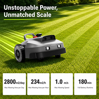 Tondeuse robotisée électrique automatique RTK+Vision, gestion multi-zones, autopropulsée, lame de coupe, batterie Li-ion, coupe de 22 cm