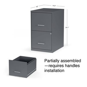 SENYU Vertical 2 Drawer Steel <b>Filing</b> <b>Cabinet</b> with Lockable Key <b>Lock</b> for Office Home Use Minimalist Design Commercial Furniture - Product Image 3