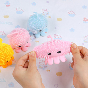 Jincan Poulpe Beauté Bright Fuzz Ball Décompression Pincement Soulagement Jouet Populaire Jouet Fidget Jouet Squeeze Ball - Product Image 4