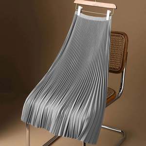 I-0511 Vestido de Verano al por Mayor para Mujer, Talla Grande, Elegante, Falda Larga Recta, Faldas Baratas Informales para Mujer, Talla Grande - Product Image 4