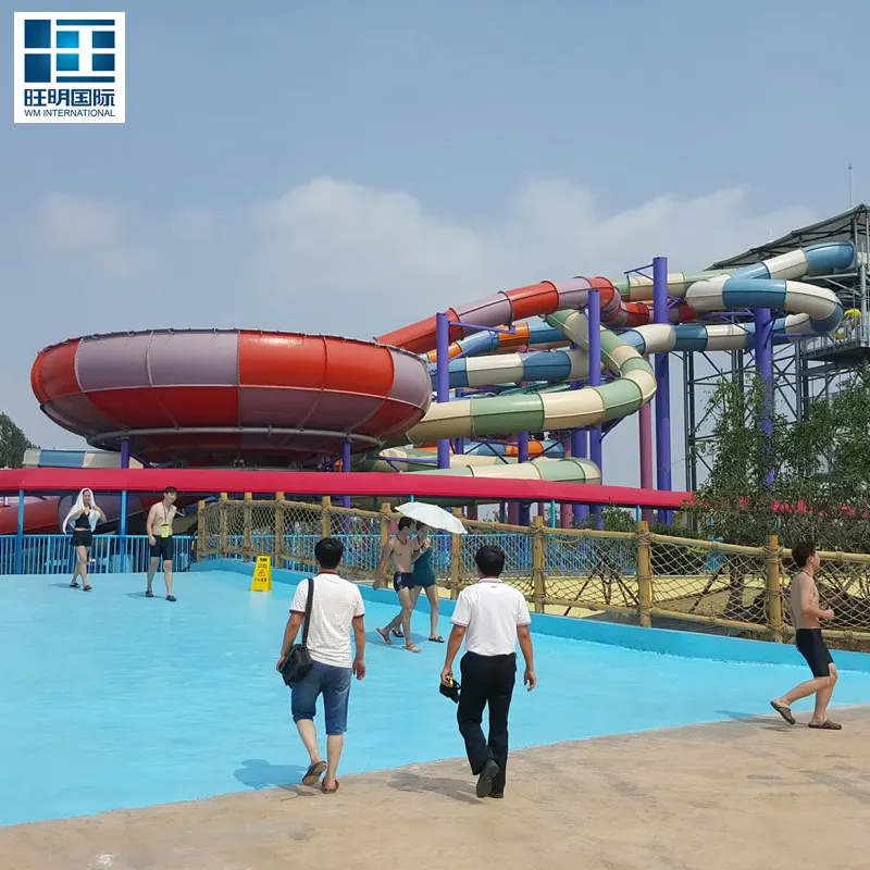 Attractive New Type Water Park Equipment Water Slide Used Swimming Pool Slide