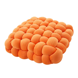 <b>Z</b> Knot Cushion Square Plush Throw Pillow Soft Textured Accent Cushion for Sofa <b>Bed</b> <b>Chair</b> Living Room Decor - Product Image 5