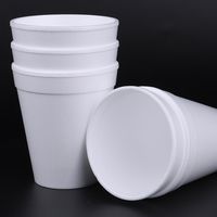 Gobelets jetables en mousse EPS à parois épaissies, tailles 32oz/12oz avec couvercle – Gobelets populaires pour café et thé au lait à emporter, idéaux pour les fêtes