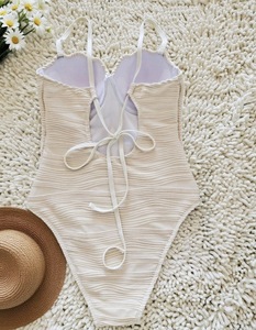 Nouveau Maillot de Bain Une Pièce Femme 2026 Style Européen et Américain, Texture Coquille, Écologique, Séchage Rapide, Idéal Plage et Sources Chaudes - Product Image 6