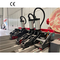 Sierra de cinta CNC automática SHANSHU, equipo de corte de madera de formas especiales para carpintería, sierra de panel con motor vertical de alta potencia