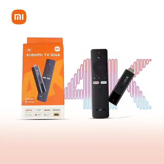 For Mi TV Stick 4K Black EU 2GB RAM Android Quad-core with 8GB ROM for 5.0 Dual-Band Wi-Fi