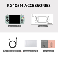 Console de jeu portable PSP RG405M avec écran tactile IPS de 4 \ "Joystick Hall WiFi intégré