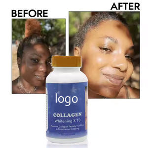 คอลลาเจนแคปซูลอาหารเสริมกลูตาไธโอนและวิตามินซีสมุนไพรทำให้ผิวขาวแคปซูลนุ่มเพื่อผิวกระจ่างใส - Product Image 2