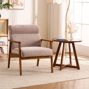 Sillón de Tela de Estilo Moderno <span class=keywords><strong>para</strong></span> el Hogar, Sillón Reclinable <span class=keywords><strong>para</strong></span> Lectura y <span class=keywords><strong>Descanso</strong></span> en la Sala de Estar o el Dormitorio - Product Image 2