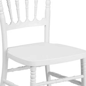 Wholesale Modern <b>White</b> Chaise Stackable PP Plastic Napoleon Wedding Resin <b>Chairs</b> for Party Rental - Product Image 5