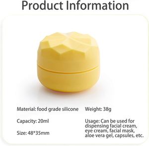 Modern Silicone Travel Organizer Leakproof Storage <b>Container</b> UV for Creams Jewelry <b>Pills</b>-Portable Multi-Use Jar Toiletries - Product Image 2