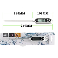 Termometer Daging Digital TP300 Nirkabel untuk Dapur, Memasak, Makanan, BBQ, Daging, Susu, Air, Termometer Makanan Logam Tahan Lama Tahan Air
