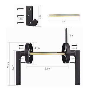Hàng rào ngoài trời nặng Swing cửa Chốt gỗ hàng rào chốt hai mặt chốt cho cửa gỗ - Product Image 4