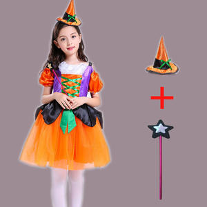 Traje de actuación de Halloween para niñas, disfraz de princesa, bruja, vampiro, componente de disfraz para niños, disfraz de Halloween - Product Image 4