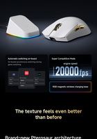 Kedatangan Baru MCHOSE K7 V2 Mouse Gaming Pelacakan Kecepatan Tinggi Tiga Mode, Berbagai Mode DPI, Respon Klik Cepat untuk Gaming PC di Rumah