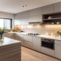Meuble de cuisine modulaire personnalisé : conception à combinaison libre pour zone de fonctionnalité de cuisine domestique, aménagement sur mesure