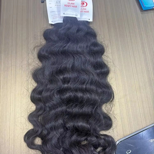Extensions de cheveux naturels ondulés de 22 pouces, tissage machine, meilleure qualité, collection en gros - Product Image 1