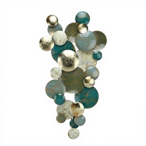 <b>Large</b> Handcrafted Metal <b>Wall</b> Sculpture Unique Modern Design for Home and Office <b>Decor</b> by Axiom Home Accents - Product Image 1