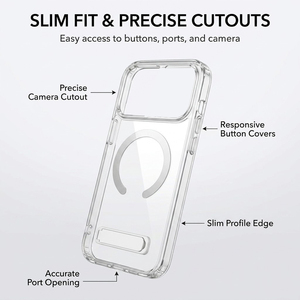 Coque magnétique transparente fine avec support pliable et <span class=keywords><strong>protection</strong></span> intégrale pour <span class=keywords><strong>iPhone</strong></span> 17 Pro Max 16 15 Plus 14 13 12 mini 11 – Meilleure vente - Product Image 4