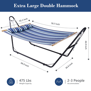 Support de hamac en coton robuste pour hamac double taille pour jardin extérieur patio - Product Image 4