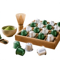 Véritables capsules de matcha 100% pur, thé vert matcha de Kyoto Uji, poudre de thé vert matcha du Japon, capsules ou dosettes de matcha en marque privée