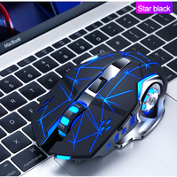 Souris de jeu Q13B à double mode, rétroéclairée RGB, design ergonomique, souris de jeu personnalisée 2,4 GHz + BT pour PC portable, directement de l'usine