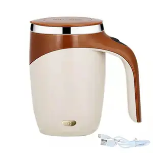Tasse à café magnétique automatique avec logo personnalisé Tasse de mélange en acier inoxydable Tasse à agitation automatique