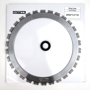 Lame de scie diamantée industrielle GZCT 406 mm soudée au laser pour la découpe du béton et de la maçonnerie, utilisation manuelle DIY - Product Image 2