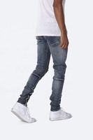 Pantalons Jeans OEM les moins chers Marques italiennes Usine de lavage Jeans lourds Coupe de tissu Jeans skinny Manufacturing Company 317