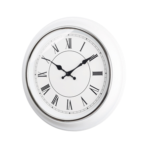 Elegante Reloj de Pared Blanco Electrochapado de 16 Pulgadas con Pantalla Grande para Decoración de Inmobiliarias de Primera Clase, Hogares Elegantes o Salas de Exhibición - Product Image 3