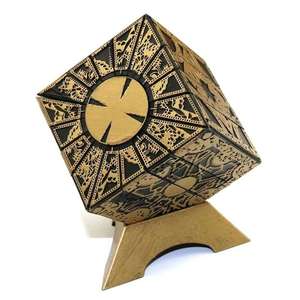 Wowei Hellraiser Puzzle Box Cenobites Pinhead Cosplay Películas Props Estatuilla Juguete Foil Face Cube Lament Configuración con soporte - Product Image 1