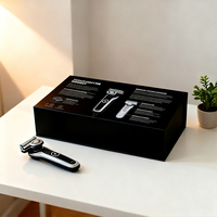 Boîte cadeau de luxe personnalisée en carton magnétique pour rasoir – Emballage personnalisable avec pelliculage brillant/mat