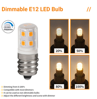 OLGELUX E11/E12 OEM/ODM 2.5W 120V Ampoule LED Remplacement des Ampoules Halogènes 2700k-6500K Sans Scintillement Dimmable Fournisseur d'Ampoules LED Chine