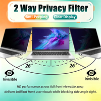 Filtre de confidentialité facile à installer, anti-reflets, anti-lumière bleue, anti-espionnage, utilisable des deux côtés pour ordinateur portable 14 pouces 16:9
