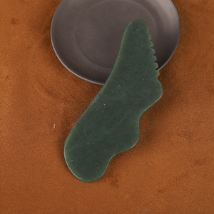 Venta al por mayor de <span class=keywords><strong>Gua</strong></span> <span class=keywords><strong>Sha</strong></span> de Jadeíta Verde para Terapia de Meridianos y Masajes Faciales y Corporales, Jade Nefrita de Hetian - Product Image 3