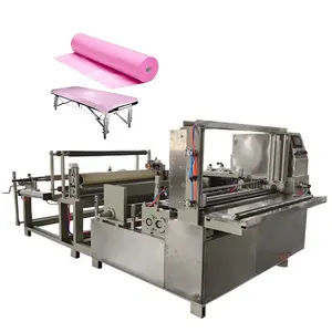 Manufacturers disposable bed sheet roll hotel travel beauty salon massage type non-woven sheets Roll Slitting Rewinding Machine