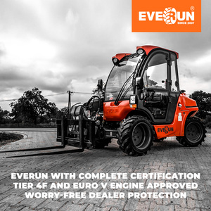 Everun High Quality ERT1500 CE 1.35ton Hydraulic Front End Small Diesel Bucket Mini Wheel Loader Telescopic Telehandler - Product Image 5