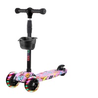 Trottinette à roues pour enfants, construction solide, absorption des chocs, idéale pour les chemins accidentés, trottinette pour enfants