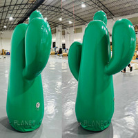 L'air durable gonflable de la publicité a scellé le cactus gonflable géant de modèle de cactus de tube pour la décoration