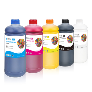 Encre DTG de haute qualité 1000 ml pour <span class=keywords><strong>Epson</strong></span> F2100 <span class=keywords><strong>F2000</strong></span> F2150 F2130 F2080 F2180, encre pigmentée textile pour impression directe sur vêtement, en vrac - Product Image 1