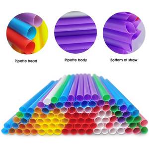 <span class=keywords><strong>Paille</strong></span> en papier plastique réutilisable biodégradable, solide et épais, emballage individuel, extrémité pointue, papier jetable, pailles Boba - Product Image 3