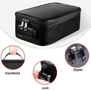 Bolsa para Documentos Impermeable y Resistente al Fuego OEM con Cierre, Estuche de Viaje de Fibra de Vidrio y Silicona para Pasaportes, Dinero en Efectivo y Archivos Valiosos - Product Image 6