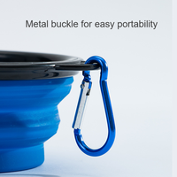 Logo personnalisé OEM/ODM Gamelle écologique pliable en TPE sans BPA pour chien Gamelles portables de voyage pour animaux de compagnie pour l'extérieur